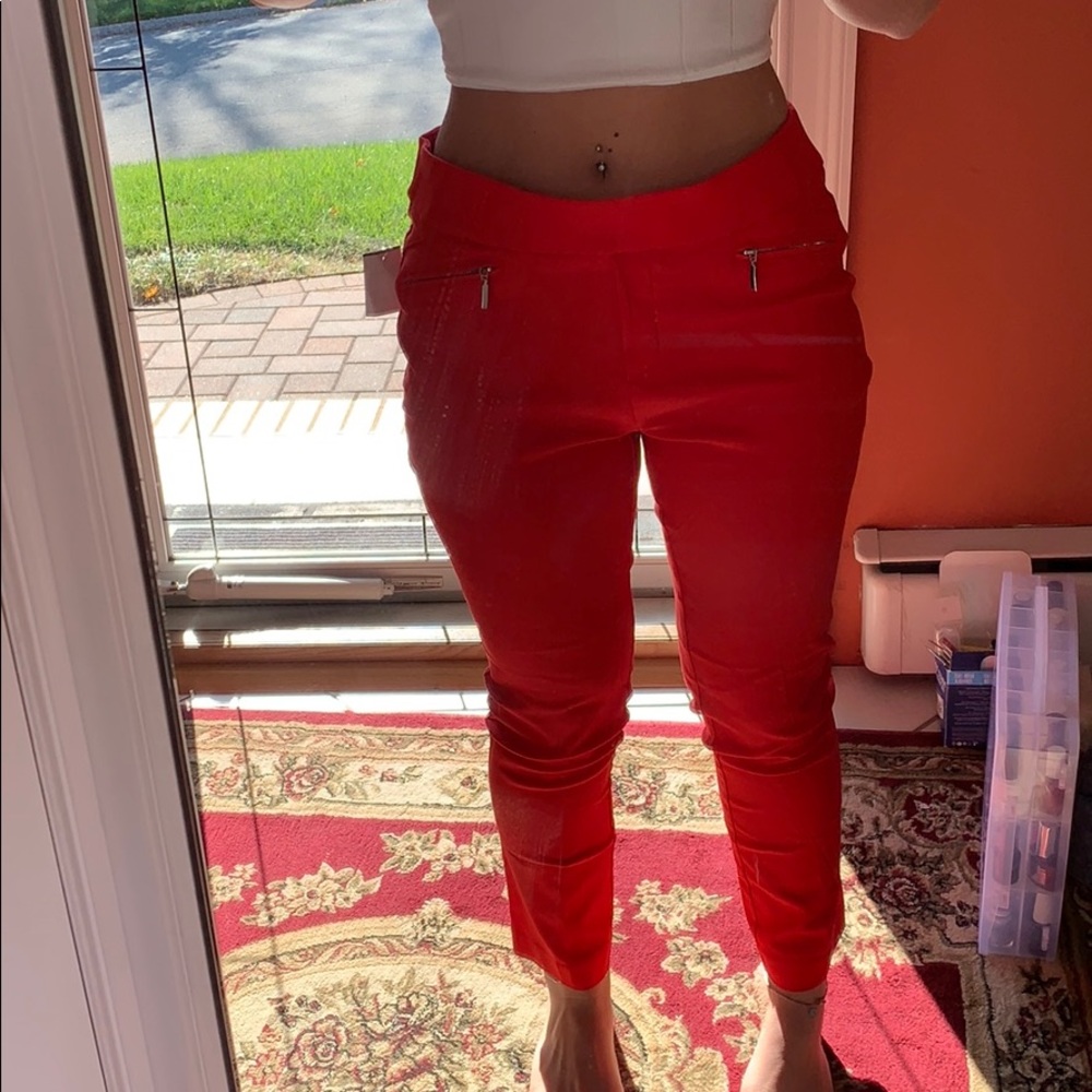 red pants